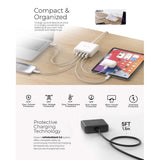 Mazer M-D170W-V5 GanPrestige 170W 8-IN-1 Desktop Charger Fast Charging USB-C Charger