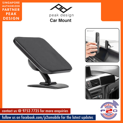 Peak Design Car Mount Non-Charging (SKU: M-CM-AB-BK)