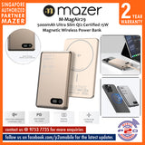 Mazer M-MagAir29 5000mAh Qi2 Certified 15W Ultra Slim Magnetic Wireless Power Bank
