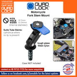 Quad Lock Motorcycle Fork Stem Mount