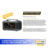 Hummer H600 Multifunctional Power Station Jump Starter