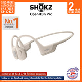 Shokz Openrun PRO Premium Bone Conduction Open-Ear Sport Headphones