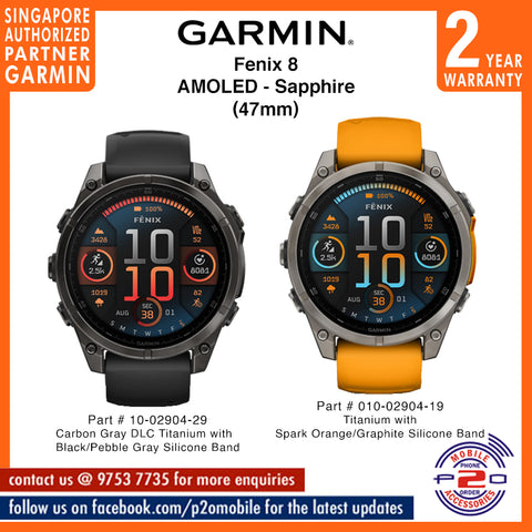 Garmin Fenix 8 (47mm) AMOLED SAPPHIRE Edition