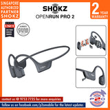 Shokz OpenRun PRO 2 MINI / OpenRun PRO 2 (OpenRun Pro2 MINI) Open Ear Bone Conduction Bluetooth Headset