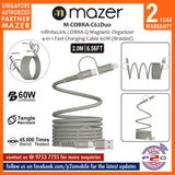 Mazer M-COBRA-C61Duo / M-COBRA-C62Duo (1 meter / 2 meters) InfiniteLink COBRA Q Magnetic Organizer 4-in-1 Fast Charging Cable 60W (Braided)