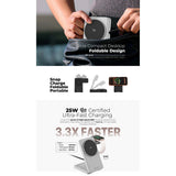 Mazer M-MagFold07 Certified 3 in 1 Foldable Wireless Charger