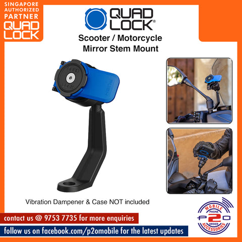 Quad Lock Scooter/Motorcycle - Mirror Stem Mount