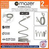 Mazer M-COBRA-C61Duo / M-COBRA-C62Duo (1 meter / 2 meters) InfiniteLink COBRA Q Magnetic Organizer 4-in-1 Fast Charging Cable 60W (Braided)