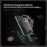 Mazer M-PC35LINK1035 PowerCharge 10000mAh PD35W with Built-in Dual USB-C Cables