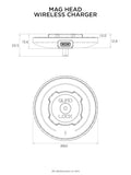 Quad Lock Car/Desk - MAG Wireless Charging Head (QLH-MAG-WCH-2)
