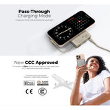 Mazer M-Ai-MagLink70 (CCC Certified) 10,000 mAh Qi2 Certified 15W Magnetic Wireless Power Bank with Built in USB-C Cable