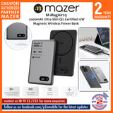 Mazer M-MagAir29 5000mAh Qi2 Certified 15W Ultra Slim Magnetic Wireless Power Bank