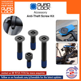 Quad Lock Anti-Theft Screw Kit