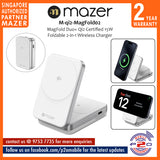 Mazer M-qi2-MagFold02 MagFold Duo+ Qi2 Certified 15W Foldable 2-in-1 Wireless Charger