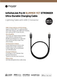 Mazer M-PL3Pro-C2L50 / C2L125 / C2L250 InfiniteLink Pro III USB-C to Lightning Cable
