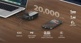Mazer M-Ai-PC130L20-V7 (CCC Certified) PowerCharge PD 130W 20,000 mAh (Built-in USB-C Cable) Laptop Power Bank