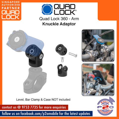 Quad Lock Motorcycle/Scooter Knuckle Adaptor