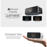 Mazer M-Ai-D200-V7 PrestigeGaN Ai Desktop Multi Devices Smart Display Fast Charging with Built-in Retractable Cable