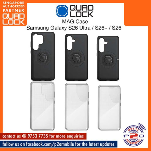 Quad Lock MAG case / Poncho case for Samsung Galaxy S26 Ultra / S26+ / S26