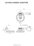 Quad Lock Accessory - To Action Camera Adaptor