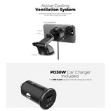 Mazer M-qi2-MagTap700 Dash and Windshield Mount Qi2 Certified 15W Magnetic Wireless Charging