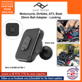 Peak Design Motorcycle Locking 20mm Ball Adapter, SKU # M-MM-AF-BK-1