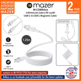Mazer M-COBRA20 InfiniteLink Cobra PD 240W USB C to USB C Magnetic Cable