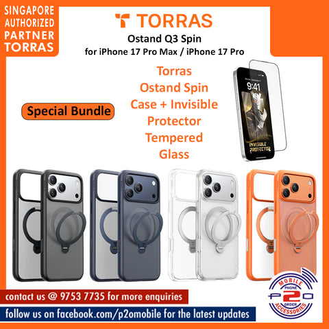 Torras Ostand Spin for iPhone 17 Pro Max / iPhone 17 Pro