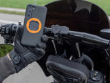 Quad Lock Motorcycle - Handlebar Mount PRO LARGE - Black anodized / Chrome-plated