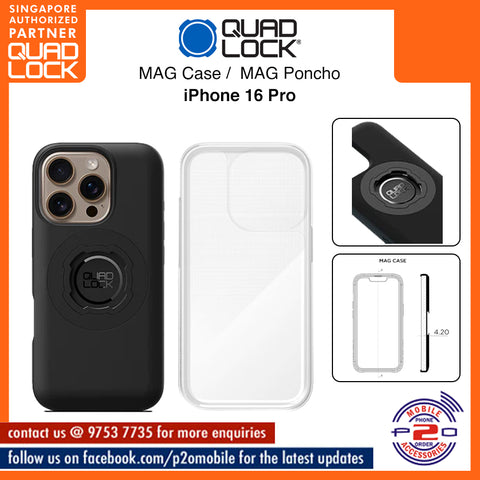 Quad Lock MAG Case / Quad Lock MAG Poncho for iPhone 16 Pro