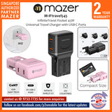 Mazer M-IFtravel545 InfiniteTravel Pocket 45W Universal Travel Charger with USB-C Ports
