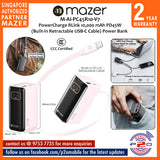Mazer M-Ai-PC45R10-V7 (CCC Certified) PowerCharge RLink 10,000 mAh PD45W (Built-in Retractable USB-C Cable) Power Bank