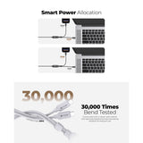 Mazer M-Scorpion-C140 InfiniteLink Scorpion Dual 140W 2-in-1 USB C to USB C Cable