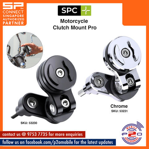 SPC+ (SP Connect+) Phone Mount Clutch Mount Pro, SKU 53231 (Chrome) / SKU 53230