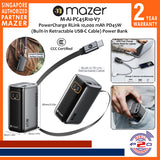 Mazer M-Ai-PC45R10-V7 (CCC Certified) PowerCharge RLink 10,000 mAh PD45W (Built-in Retractable USB-C Cable) Power Bank