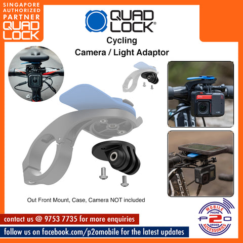 Quad Lock Action CAM/LIGHT Adaptor for Out Front Mount