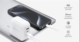 Mazer M-G100W-V5 GaNPrestige 100W Gan Wall Charger with 4 Travel Pins (4 Ports)