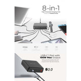 Mazer M-D170W-V5 GanPrestige 170W 8-IN-1 Desktop Charger Fast Charging USB-C Charger