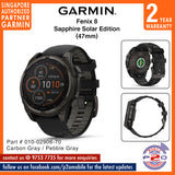 Garmin Fenix 8 (47mm) SAPPHIRE SOLAR Edition, Part # 010-02906-70