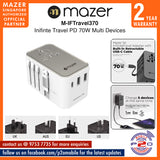 Mazer M-IFTravel370 Infinite Universal Travel Adapter with 70W Fast Charging