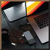 Mazer M-UC2MULTI7005 USB-C Multimedia Pro Hub 8-in-1 Black Edition