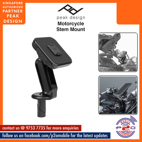 Peak Design Motorcycle Stem Mount (SKU: M-MM-AA-BK)
