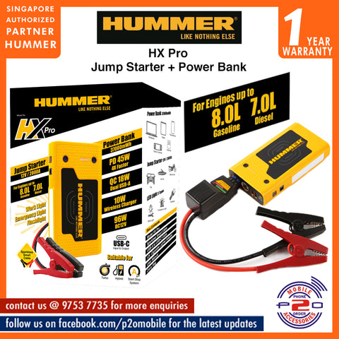 Hummer HX Pro 10000mAh Jumper Starter + Power Bank