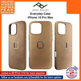 Peak Design Everyday Fabric / Clarino Leather Case for iPhone 16 Pro Max / iPhone 16 Pro