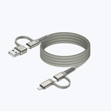 Mazer M-COBRA-C61Duo / M-COBRA-C62Duo (1 meter / 2 meters) InfiniteLink COBRA Q Magnetic Organizer 4-in-1 Fast Charging Cable 60W (Braided)