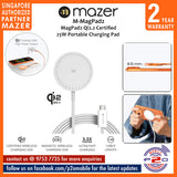 Mazer M-MagPad2 Qi2.2 Certified 25W Portable Charging Pad