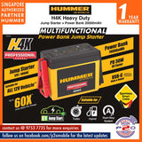 Hummer H4K Heavy Duty Jump Starter + Power Bank 20000mAh