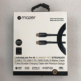 Mazer M-PL3Pro-C2C50 / C2C125 / C2C250 InfiniteLink Pro III (5.0A) USB-C to USB-C PD 100W Dual E-Marker Cable