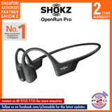 Shokz Openrun PRO Premium Bone Conduction Open-Ear Sport Headphones