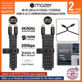 Mazer M-PL3Pro-C125G2 / M-PL3Pro-C250G2 InfiniteLink Pro III 100W USB-C to USB-C cable